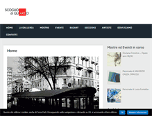 Tablet Screenshot of galleriascogliodiquarto.com